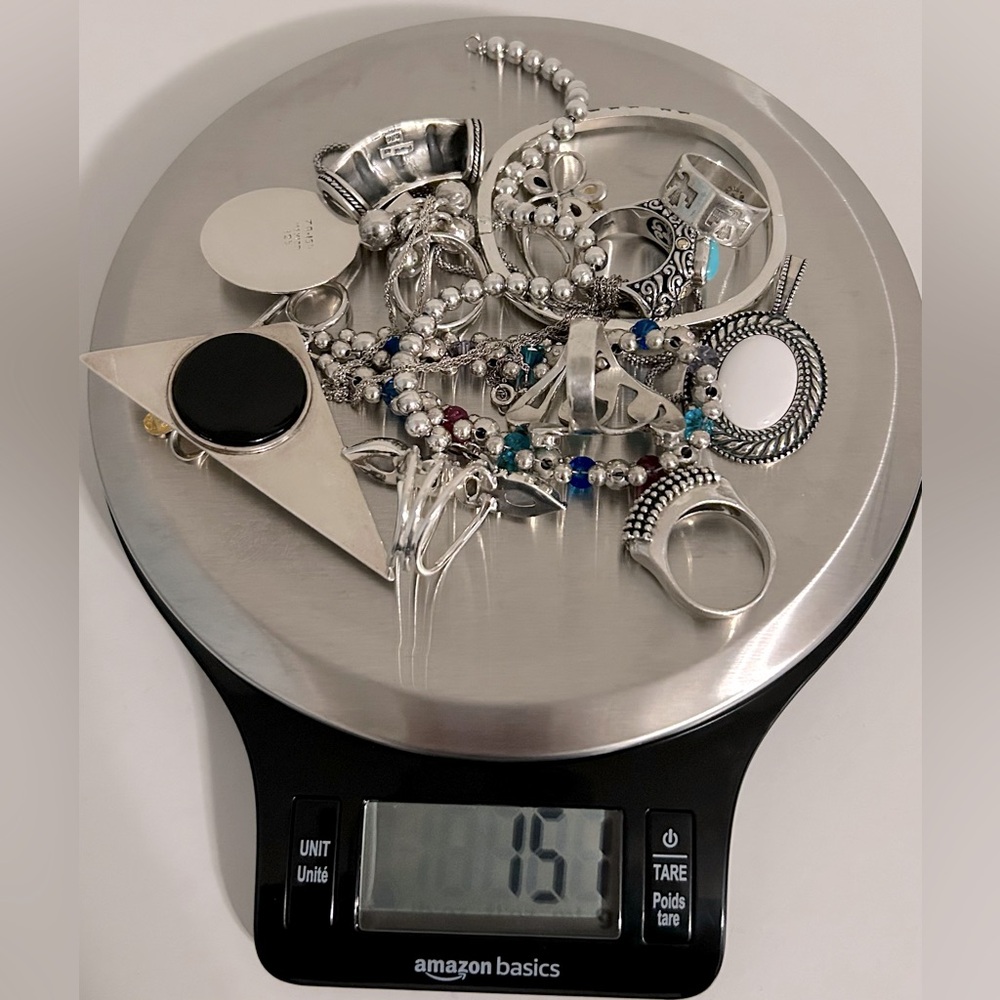 151grams of 925SS,Everything Is wearable. 2Pieces Taxco/1piece Carolyn Pollack.